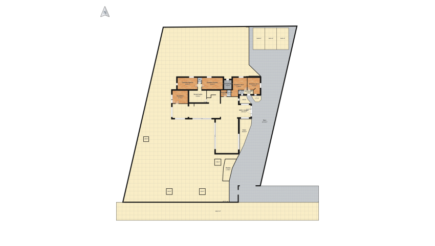 Plan de la tour Projet pour Permis floor plan 1860.91