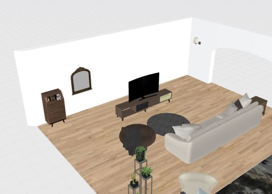living room project_copy Design Rendering