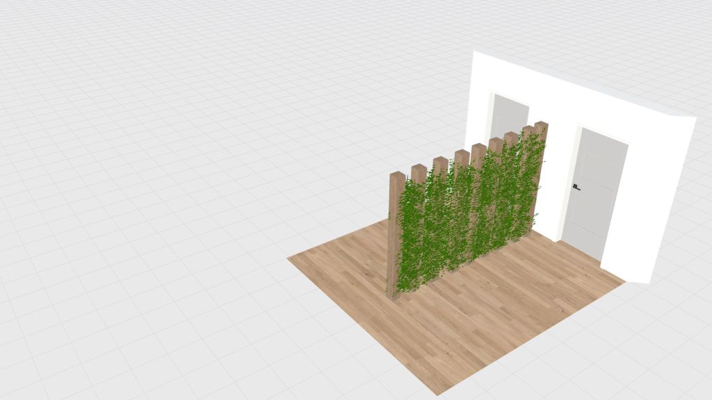 varillas con plantas 3d design renderings
