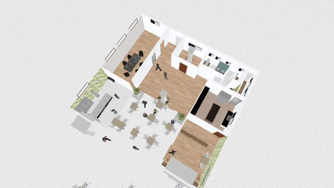 Cafe Conference Business center 22.11.2022 3d design renderings