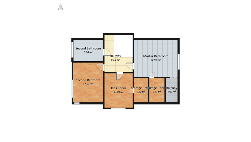 Scandi house 2nd floor-no skos floor plan 101.7