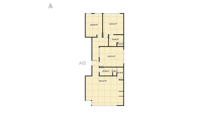 Cusco Apartment floor plan 80.05