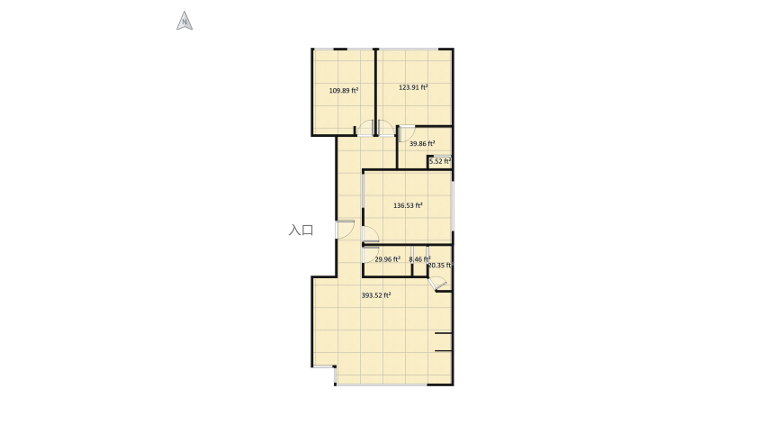 Cusco Apartment floor plan 80.05