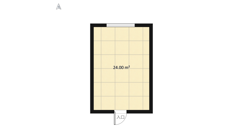 Hinata's room floor plan 26.46