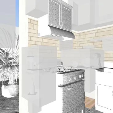 v2_Shabby Chic tiny House 3d design renderings
