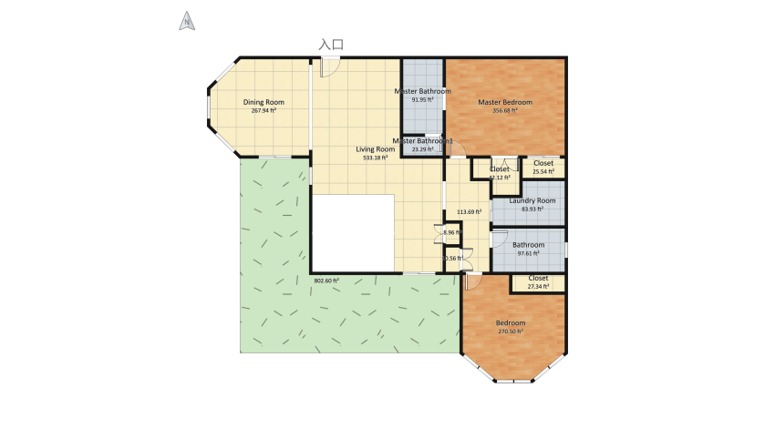 Cozy House (WIP) floor plan 626.71