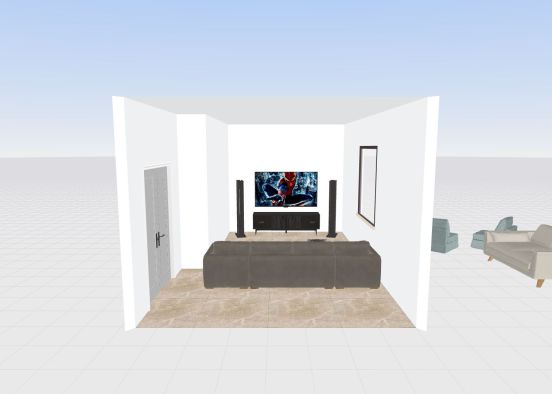 4 Seater Richard & Debi's TV Room  Design Rendering