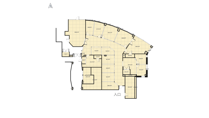 AAS CORPORATE INTERIOR Option 1 floor plan 341.42