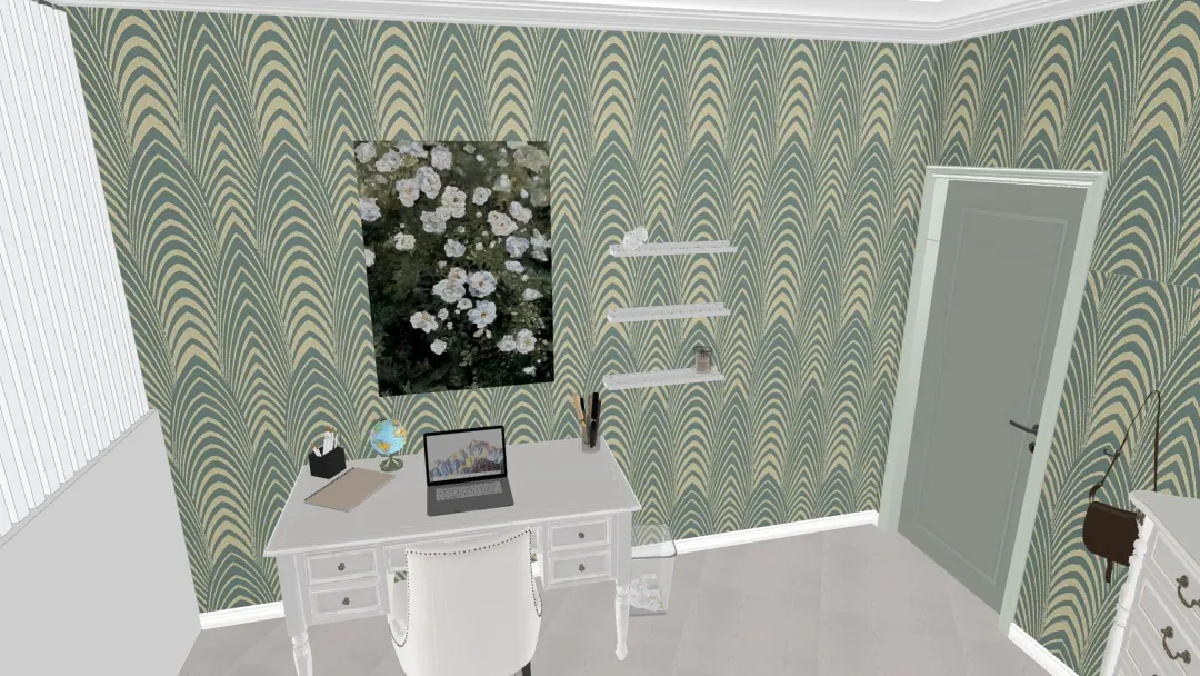 Room 3 - Honeycomb Element_copy 3d design renderings