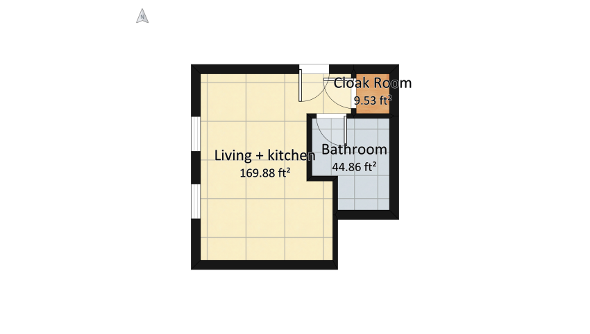 Small flat (for tropical cities) floor plan 23.94