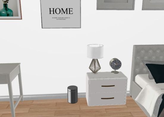Room 1- Classic Black and White_copy Design Rendering