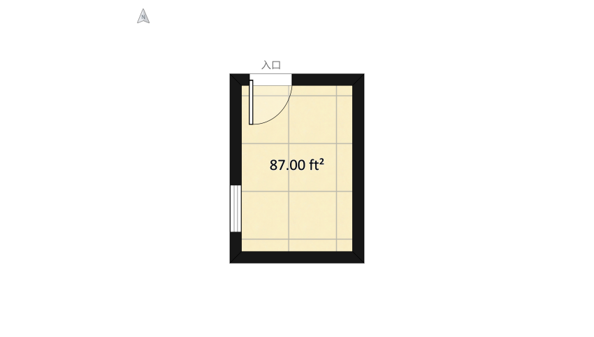 Green Bathroom floor plan 9.54