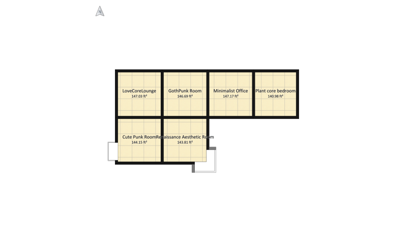 The Aesthetic House floor plan 91.73