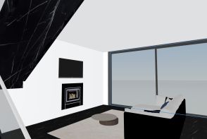 Black and White Home Design Rendering