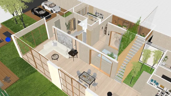 Professional interior design created with Homestyler 3D design software