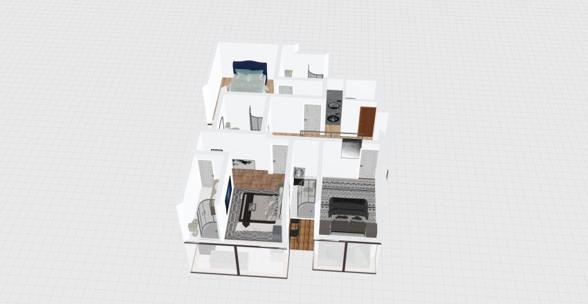 4 Bed - 6.5 Bath - House Interior Design Render