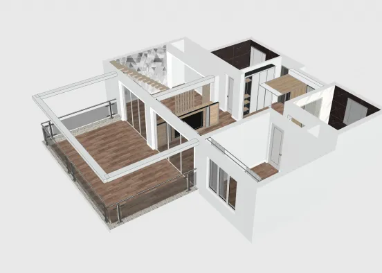 # Room 4 - Natural Wood Tones Визуализация дизайна