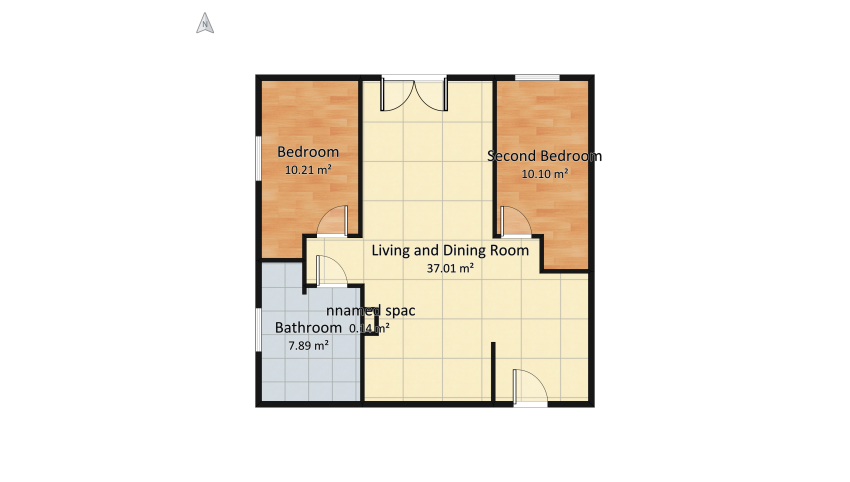 v2_Mieszkanie draft floor plan 70.48