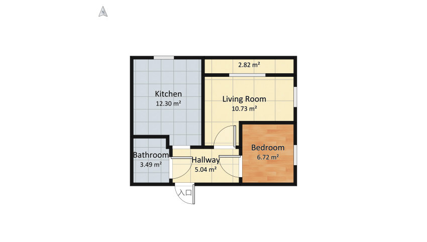 v2_London 1 bedroom floor plan 41.11