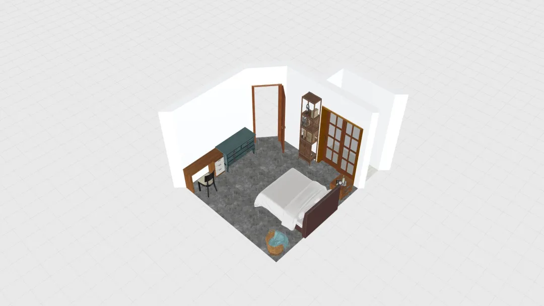 bed room P&D 3d design renderings