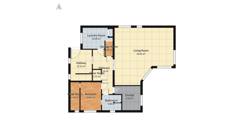 Náš domeček - hotov floor plan 135.34