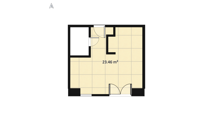 v2_ Studio apartment floor plan 29.95