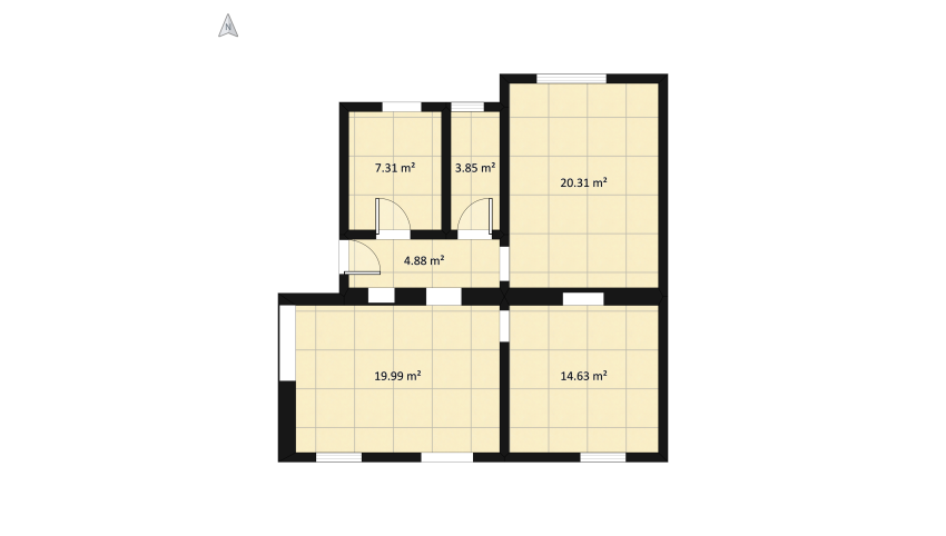 Lungo Po floor plan 83.29