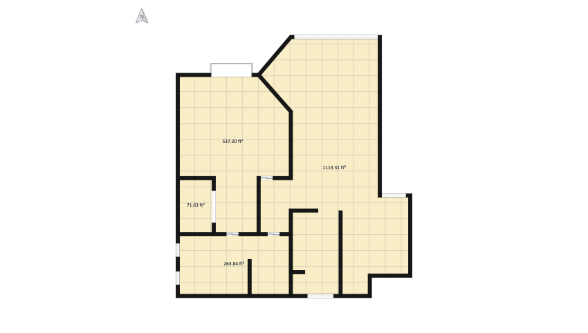 Downtown Apartment floor plan 184.51