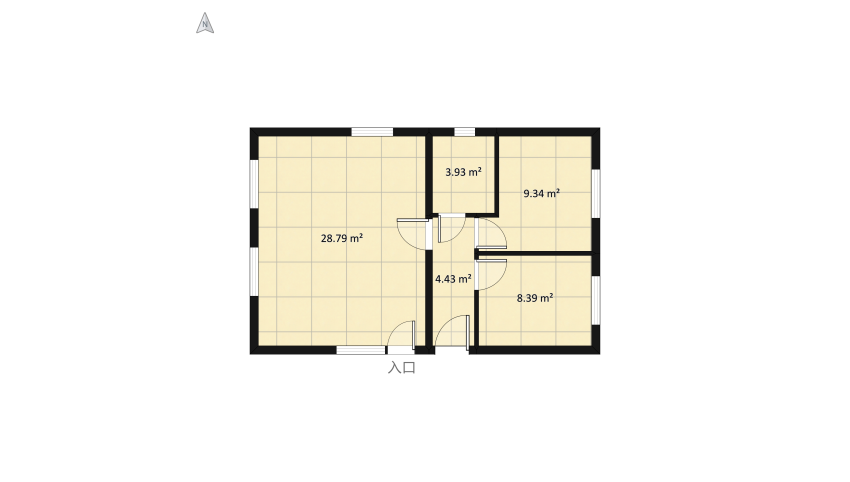 private house floor plan 61.2