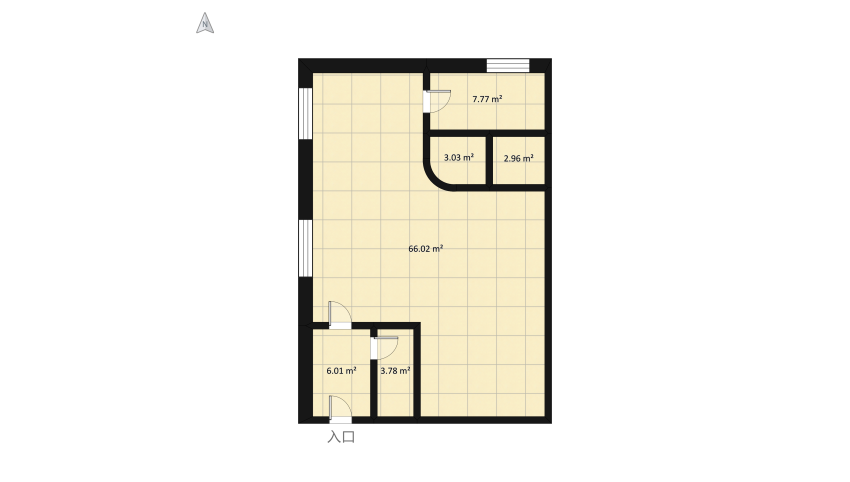 The small suite floor plan 102.6