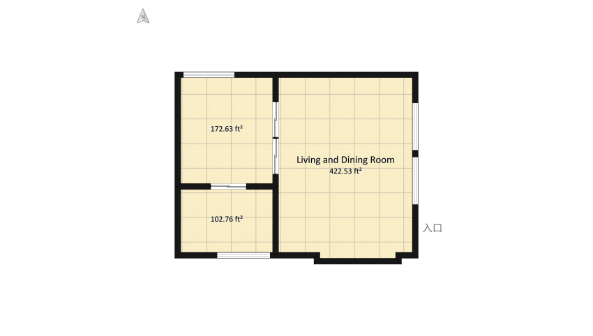 [MODERN APARTAMENT] Diseño 1 para mi trabajo anual floor plan 71.52