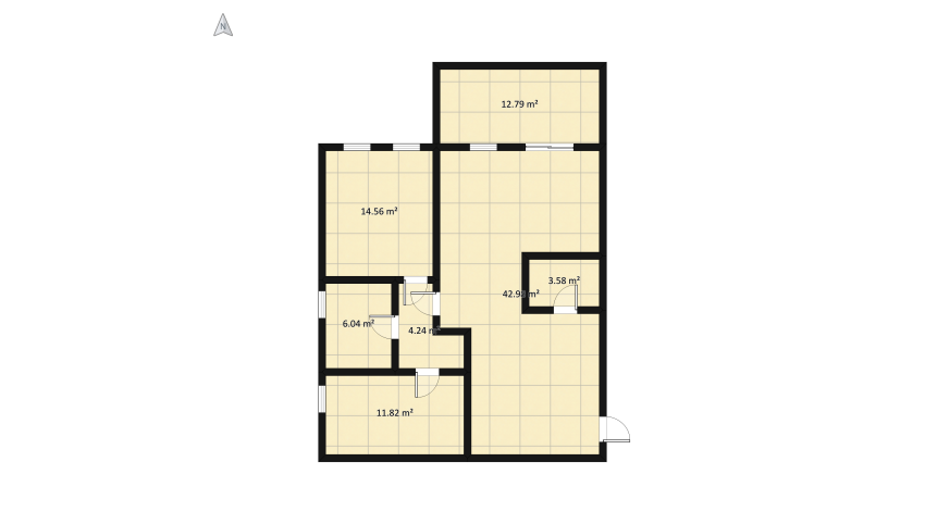 appartamento 90 mq floor plan 109.38