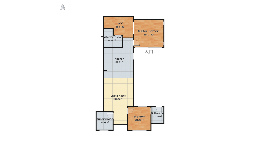Master Bedroom floor plan 89.34