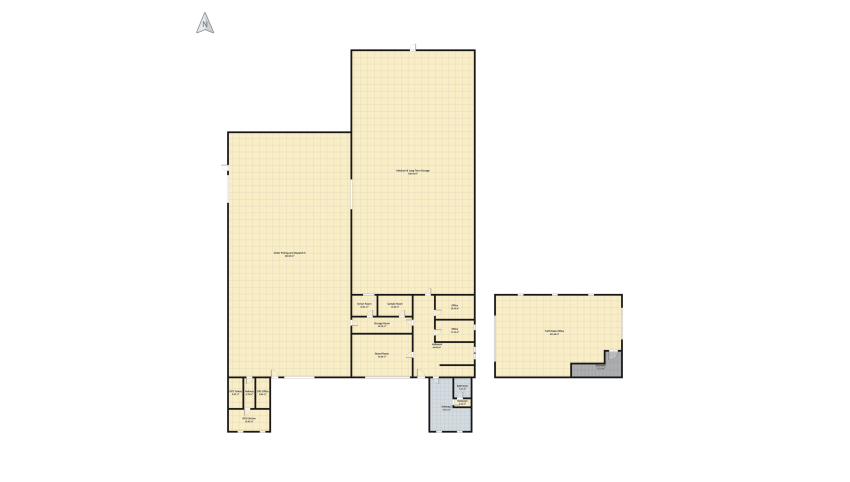 Traffi Warehouse Option 2 - 2.5 m aisles 2 floor plan 1872.84