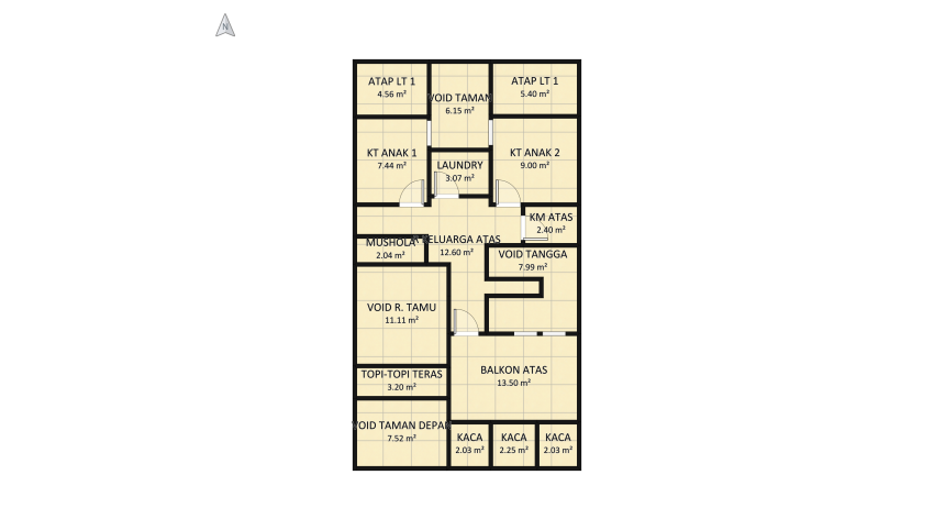 Copy of KUNCORO 2 LANTAI 2 floor plan 617.86