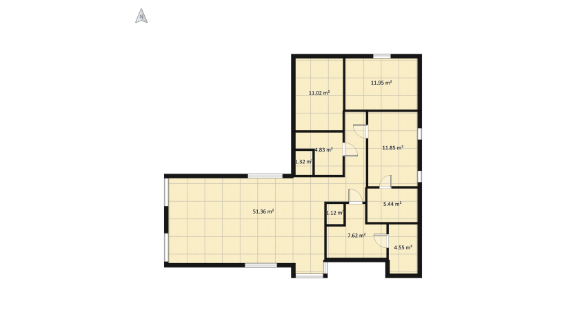 Home office Marzanki floor plan 122.48