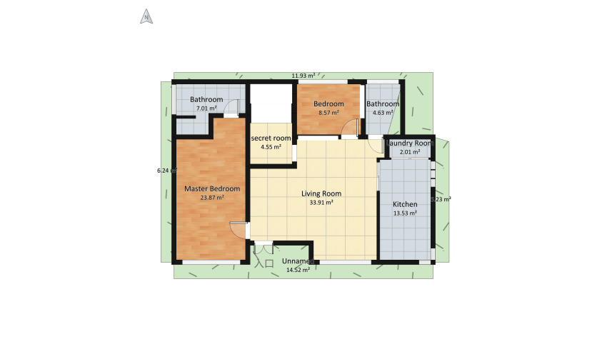 Simplest House floor plan 321.33