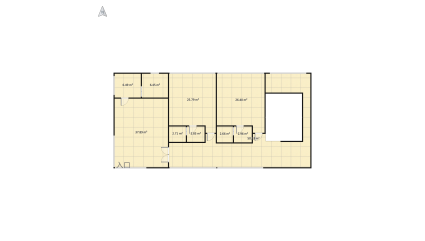 Casa 2 floor plan 434.83