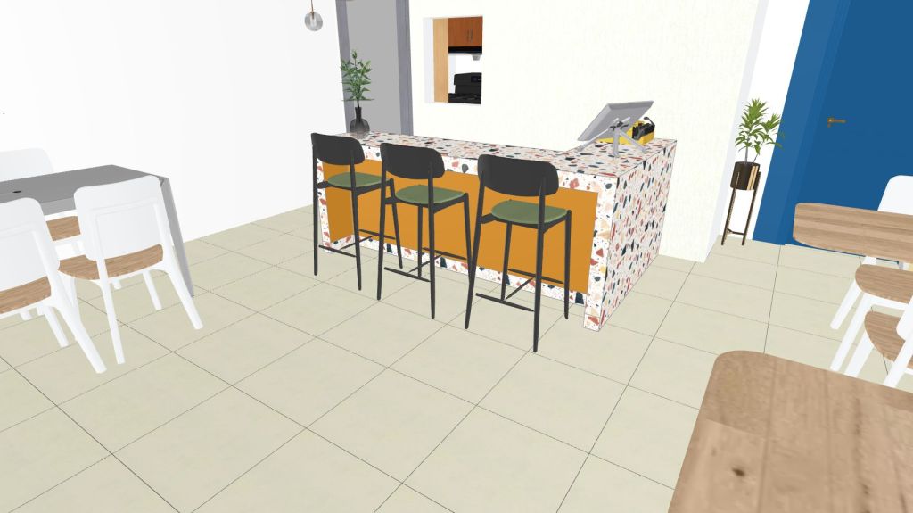 cafeteria Cens 3d design renderings