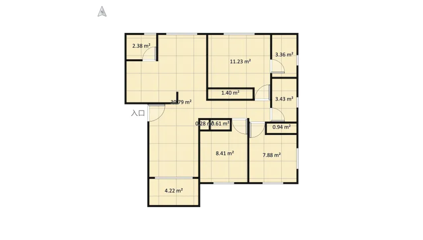 Our Home floor plan 94.34