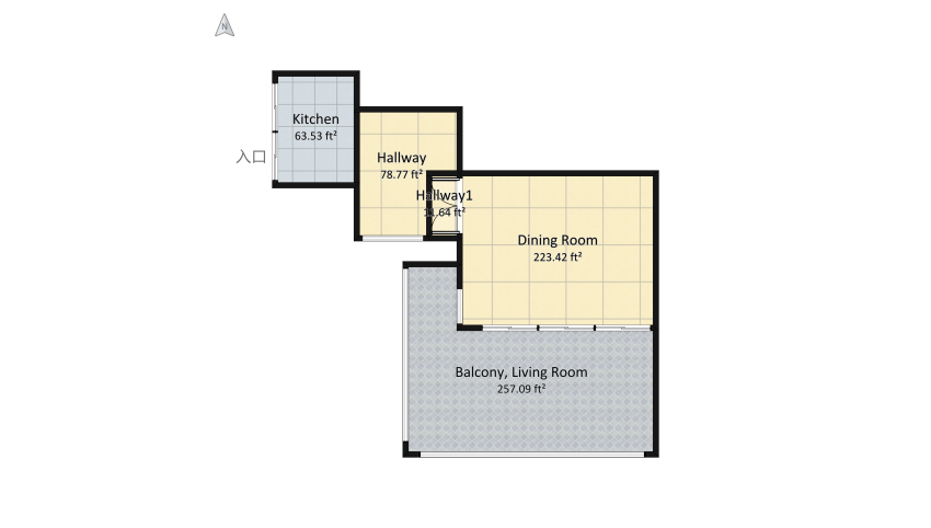 Little House floor plan 102.8