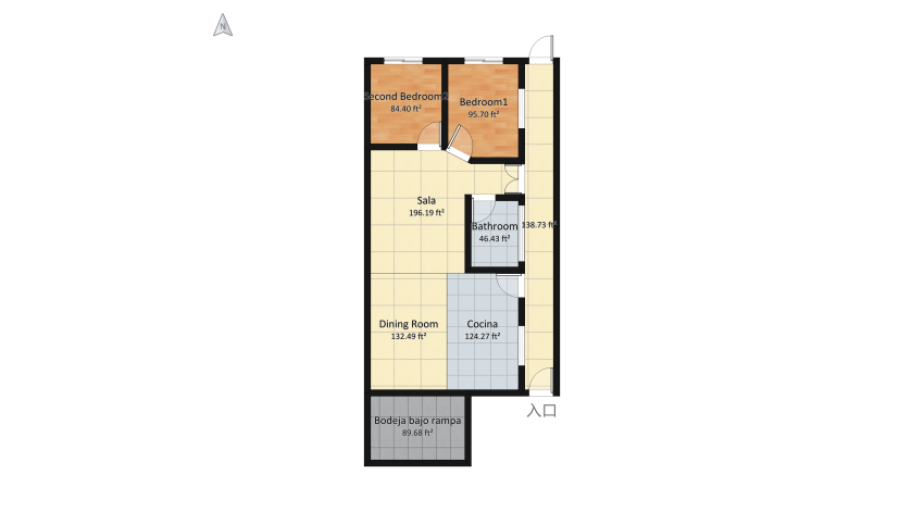 Casa mama nivel 1 floor plan 289.26