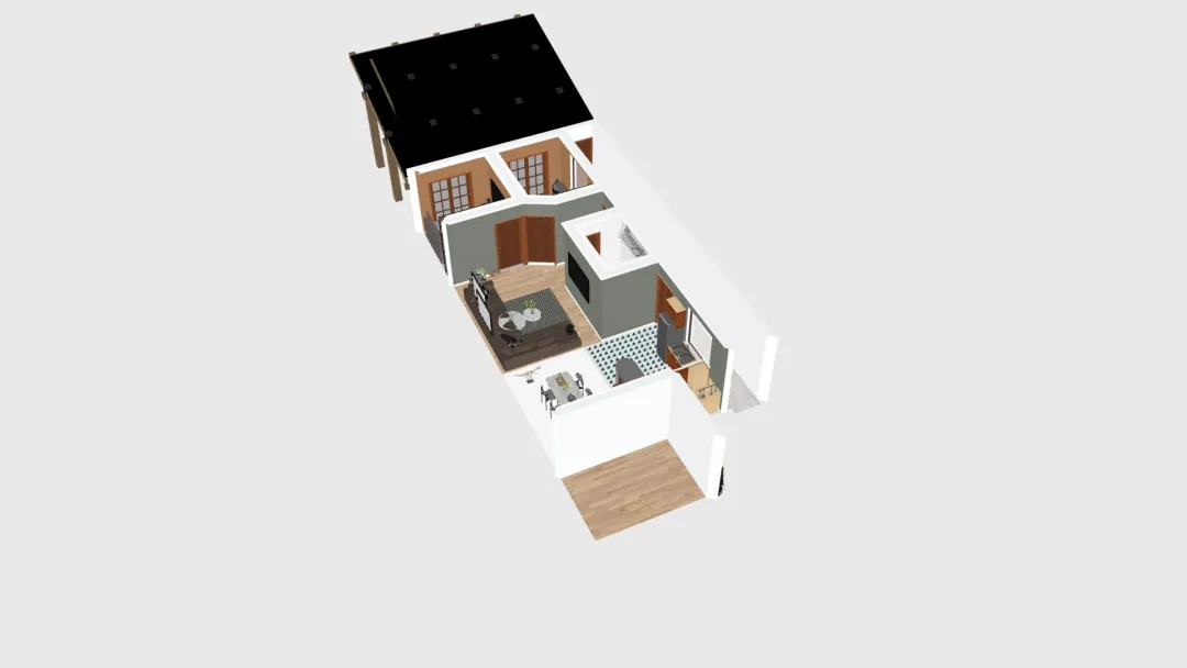 Casa mama nivel 1 3d design renderings