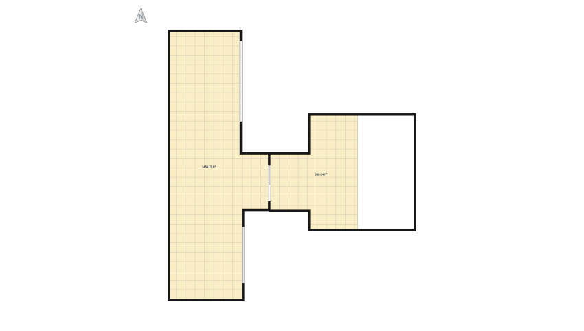 Modern Patio Empty Room floor plan 438.59