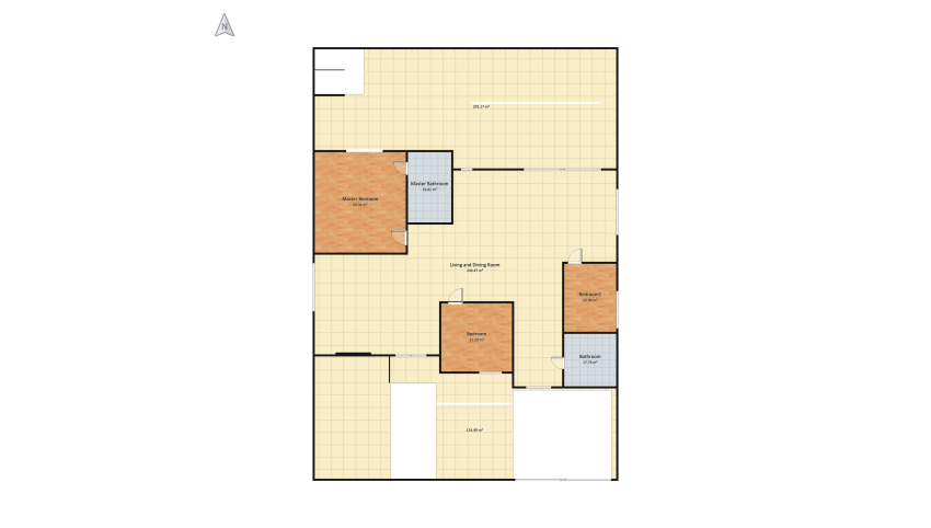 modern House floor plan 845.48