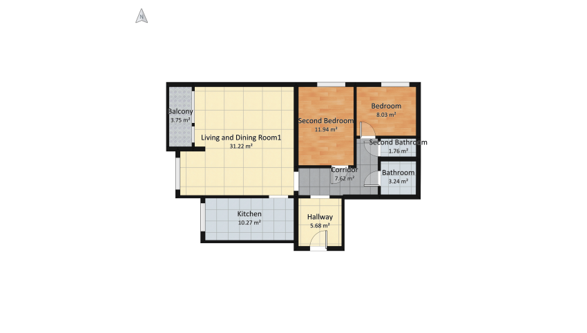 apartament floor plan 94.16
