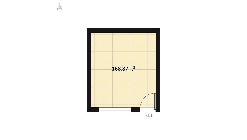 single room floor plan 17.66