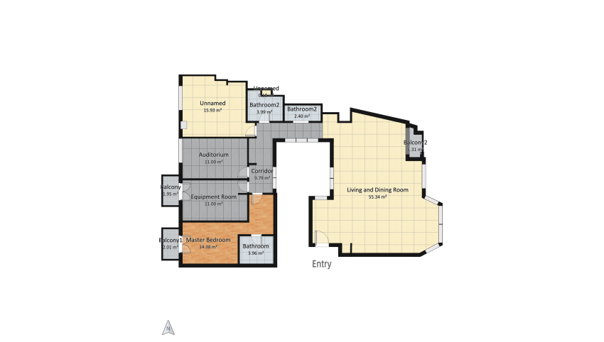 Subir techo pasillo 28-12-23 floor plan 144.82