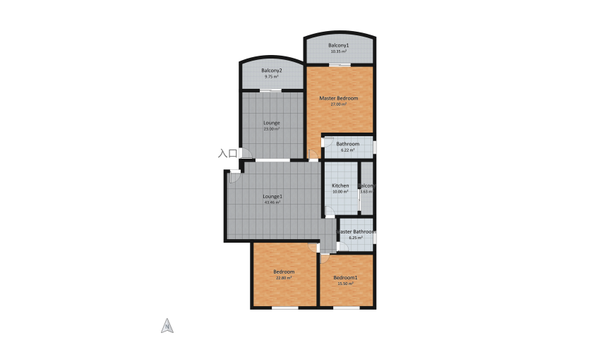 【ZOghbIE】APARTMENT floor plan 177.82