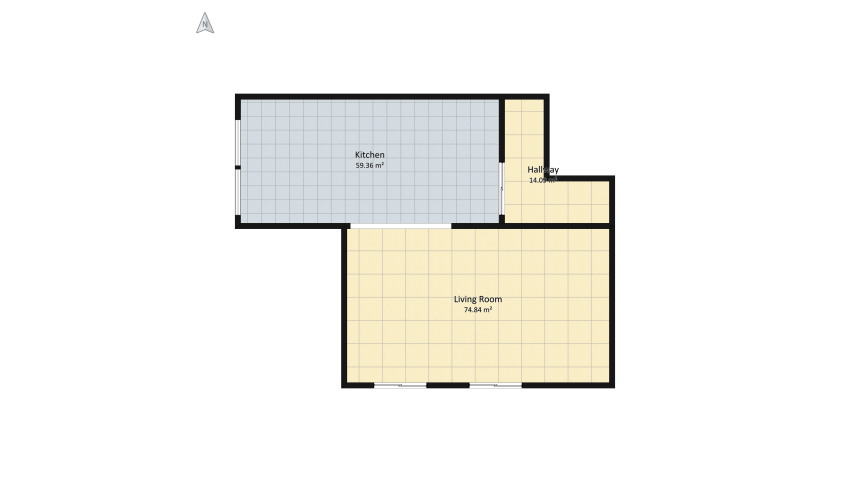 City Apartment, Shadow Grey floor plan 301.2